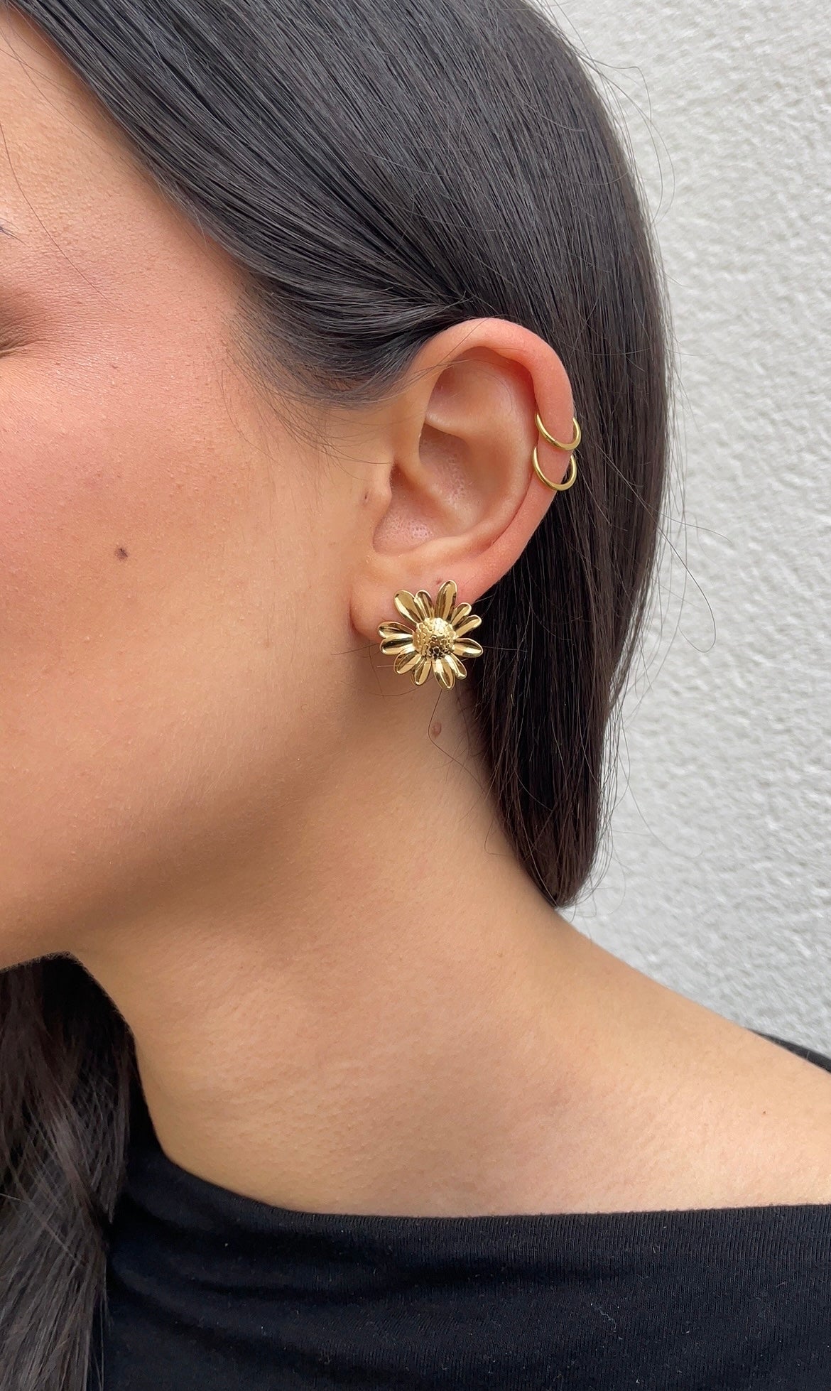 Sunflower earrings