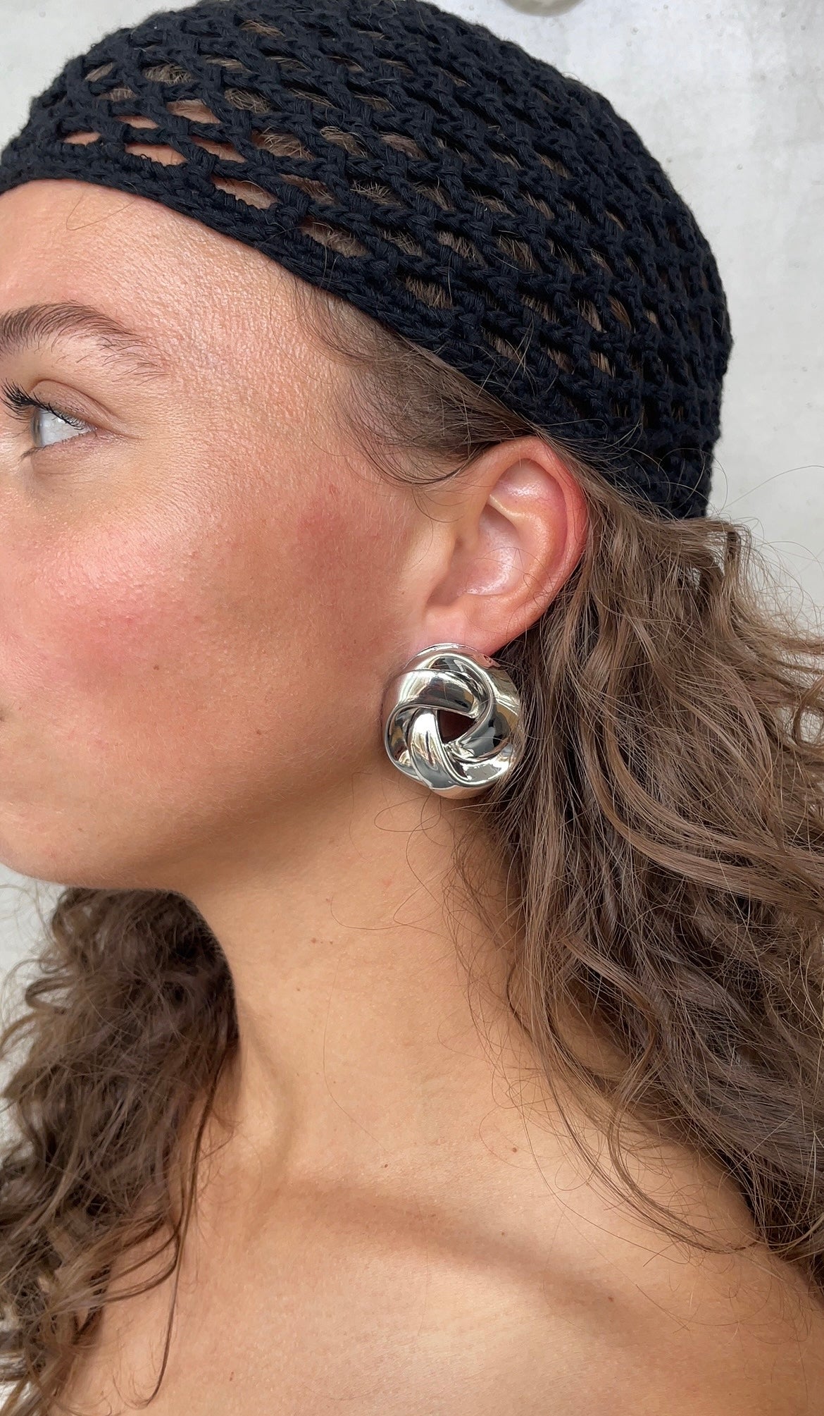 Vintage shield earrings