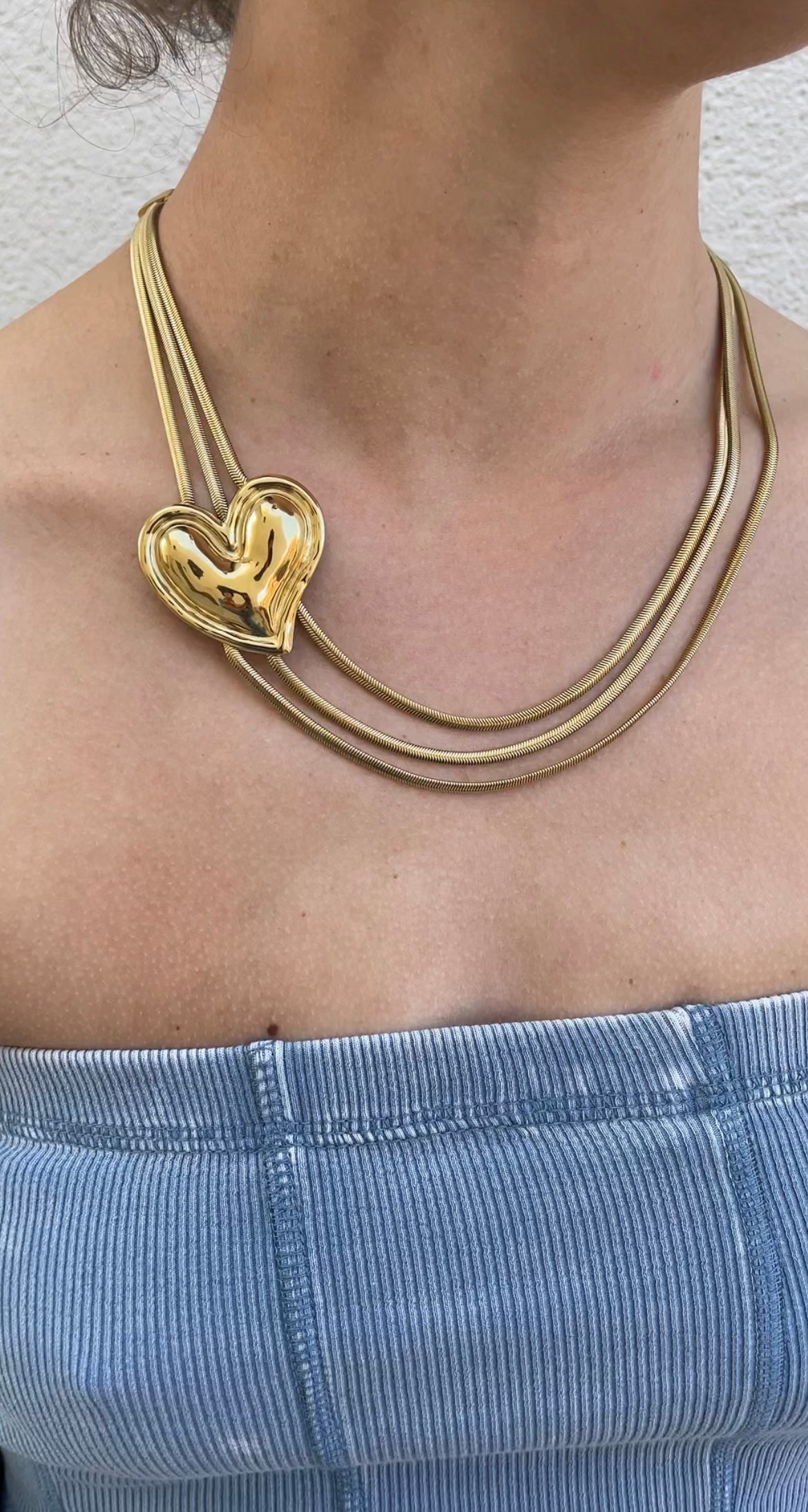 Trio snake necklace