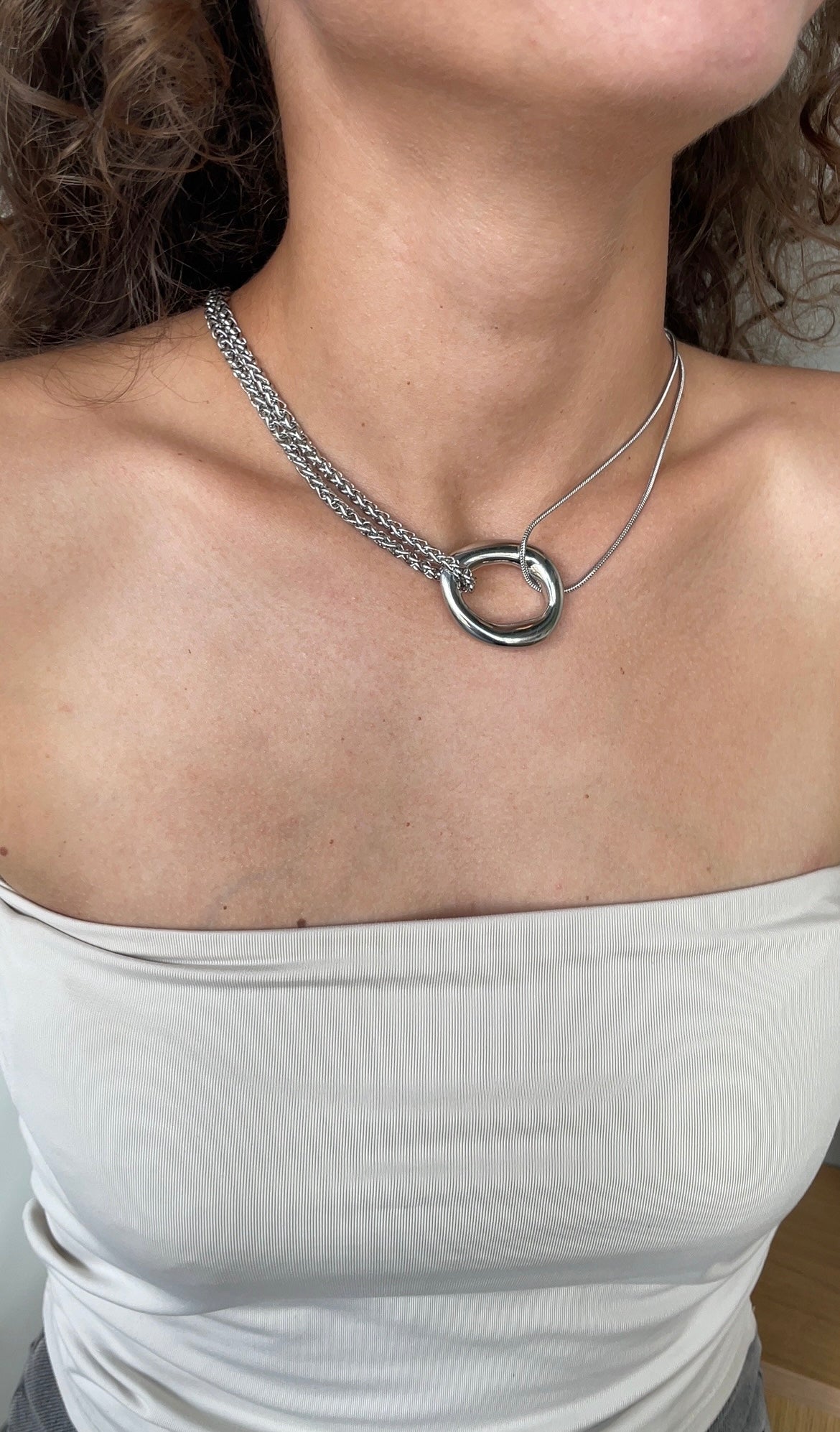 Circular Combined necklace