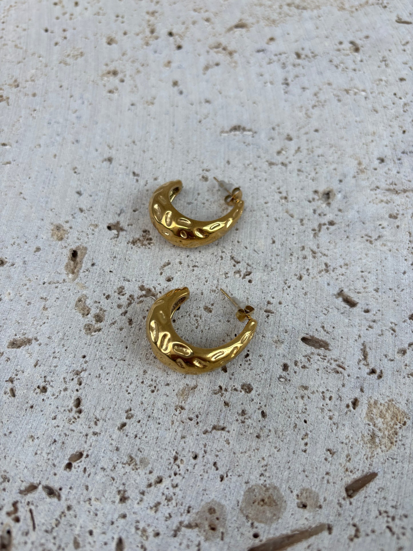 Textured parisian earrings
