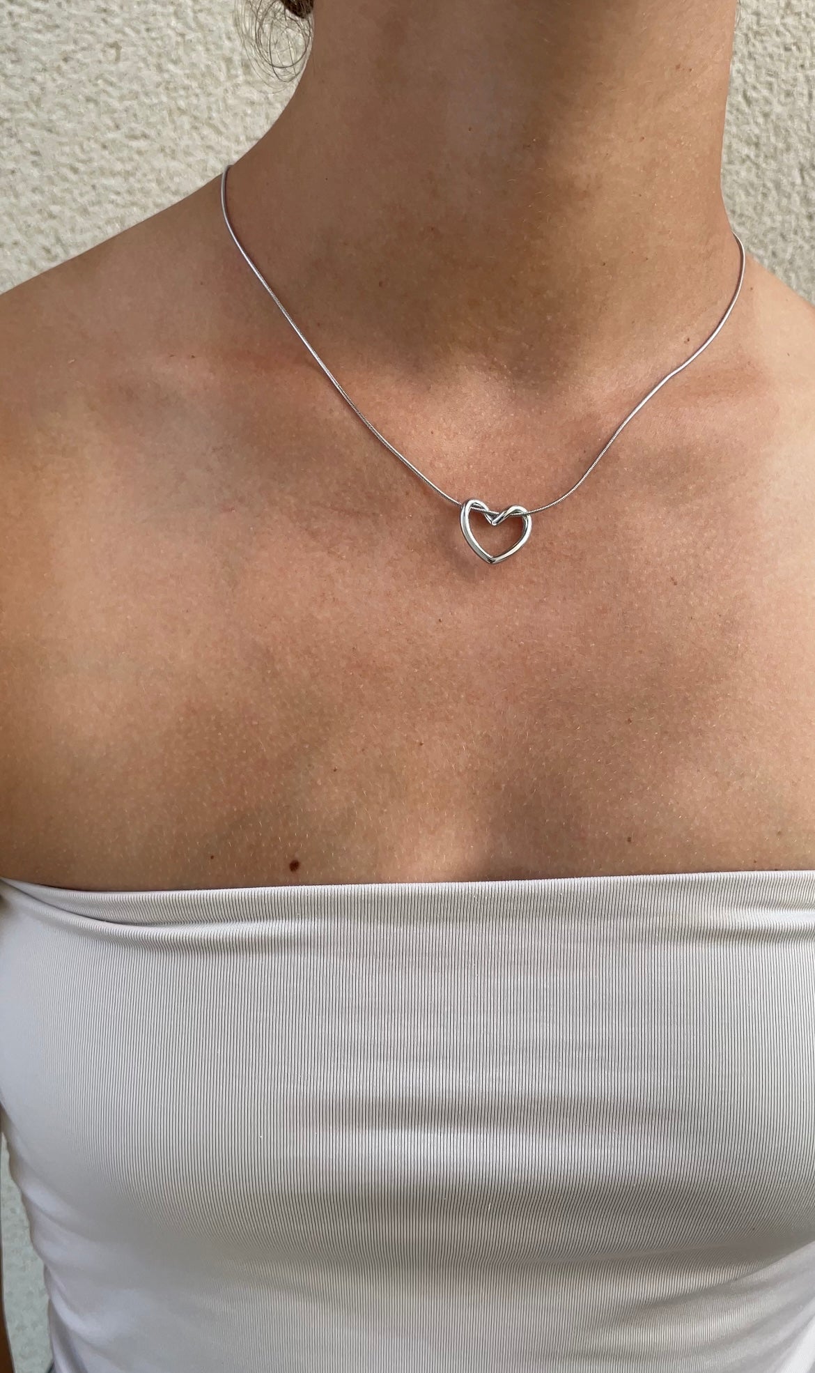 Embrace heart necklace