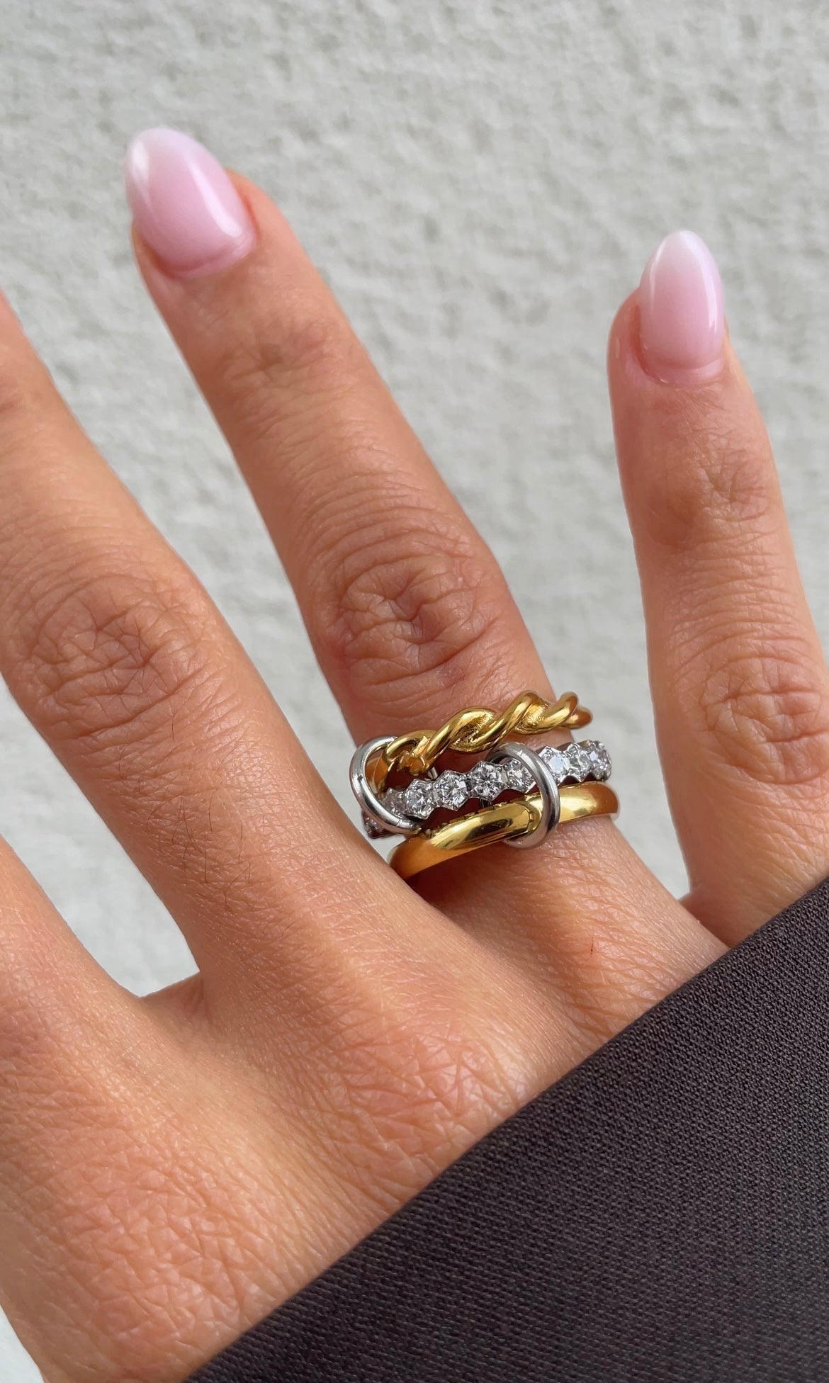 Twisted couture ring