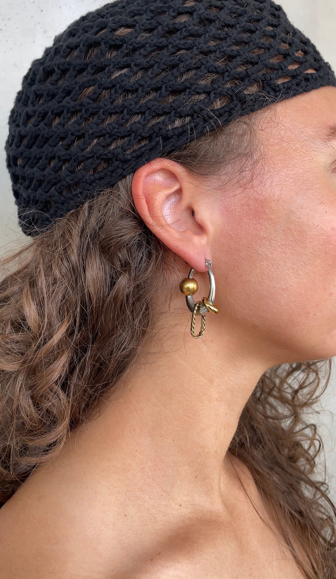 Small galaxy earrings