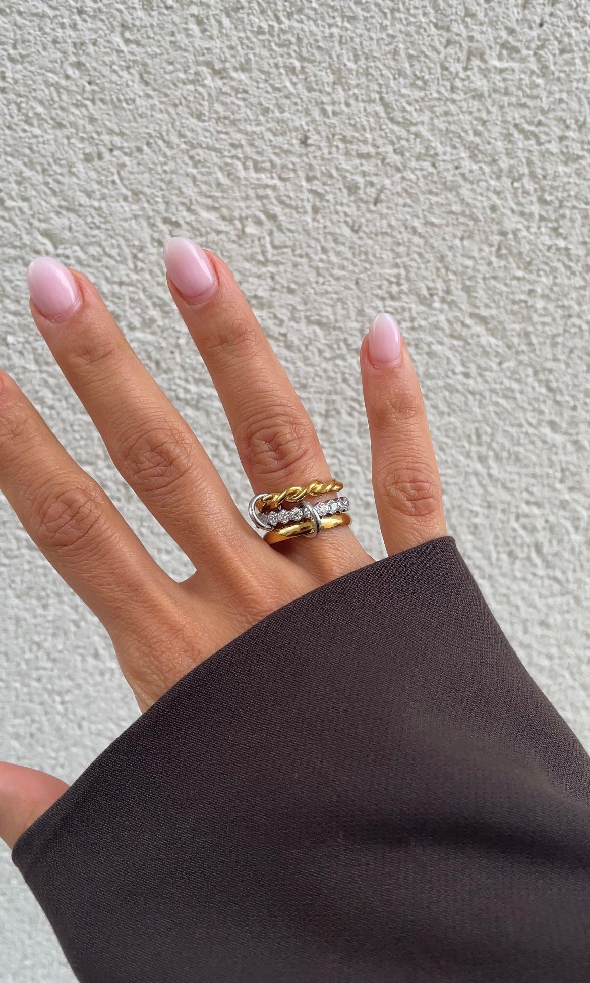 Twisted couture ring
