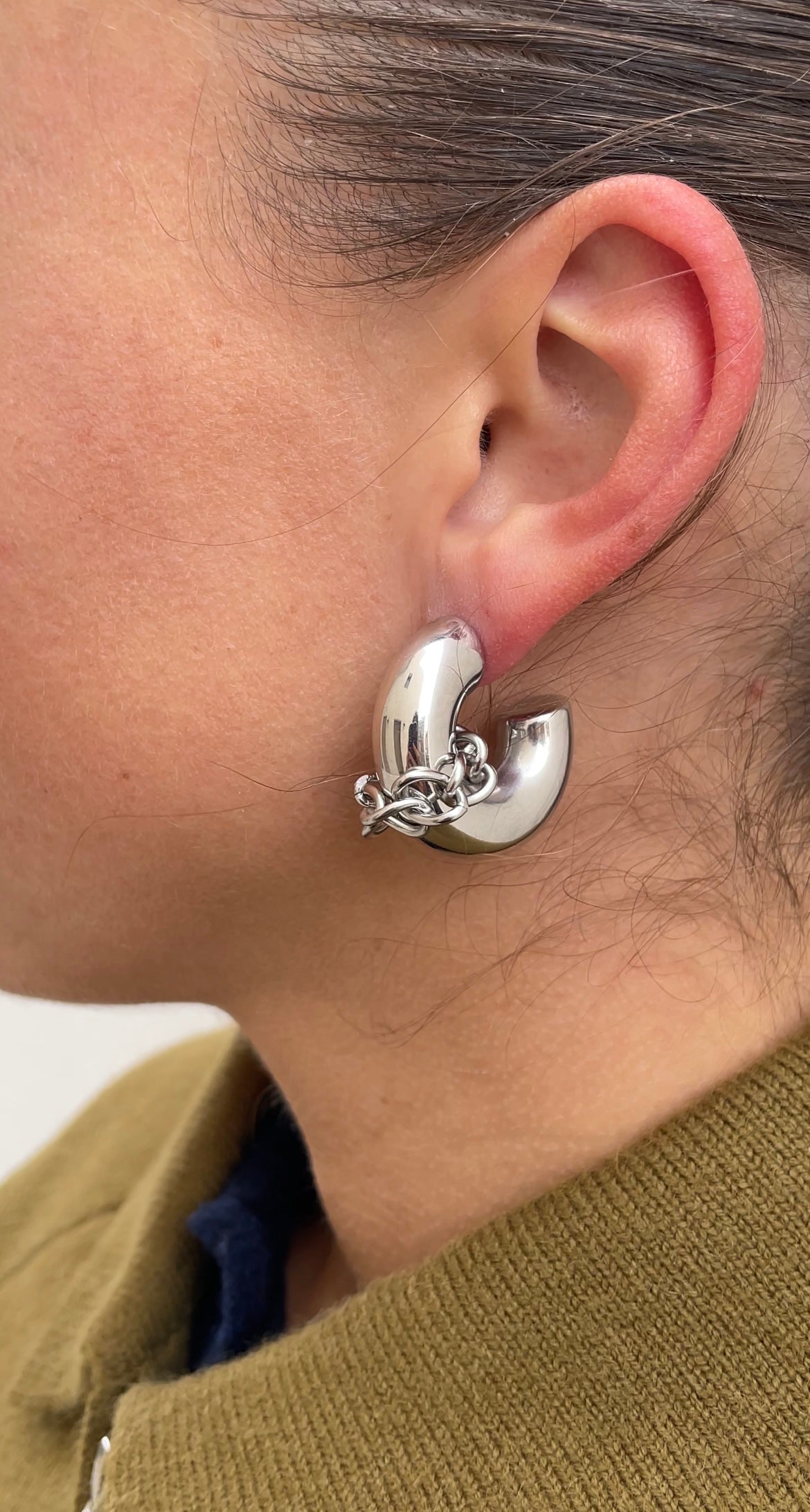 Huge couture hoops