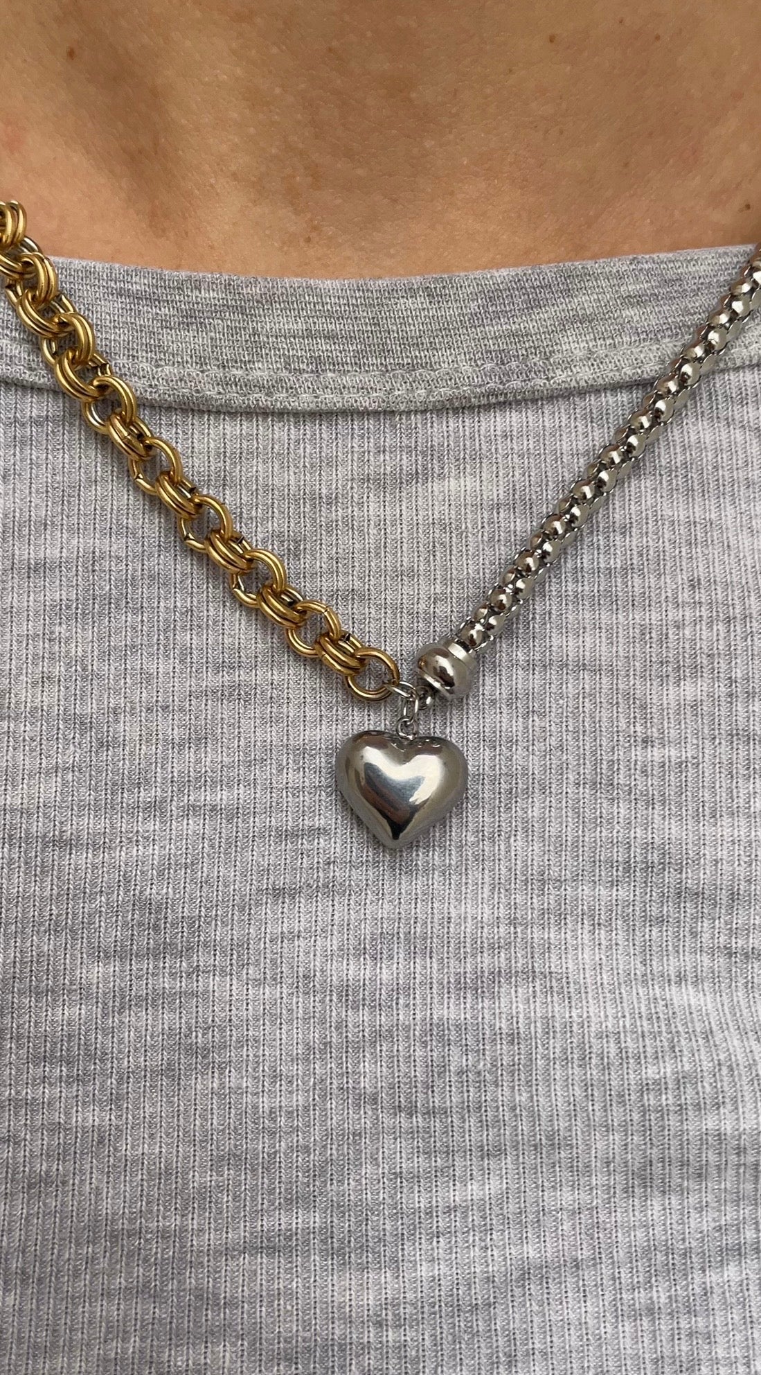 Duo chain necklace
