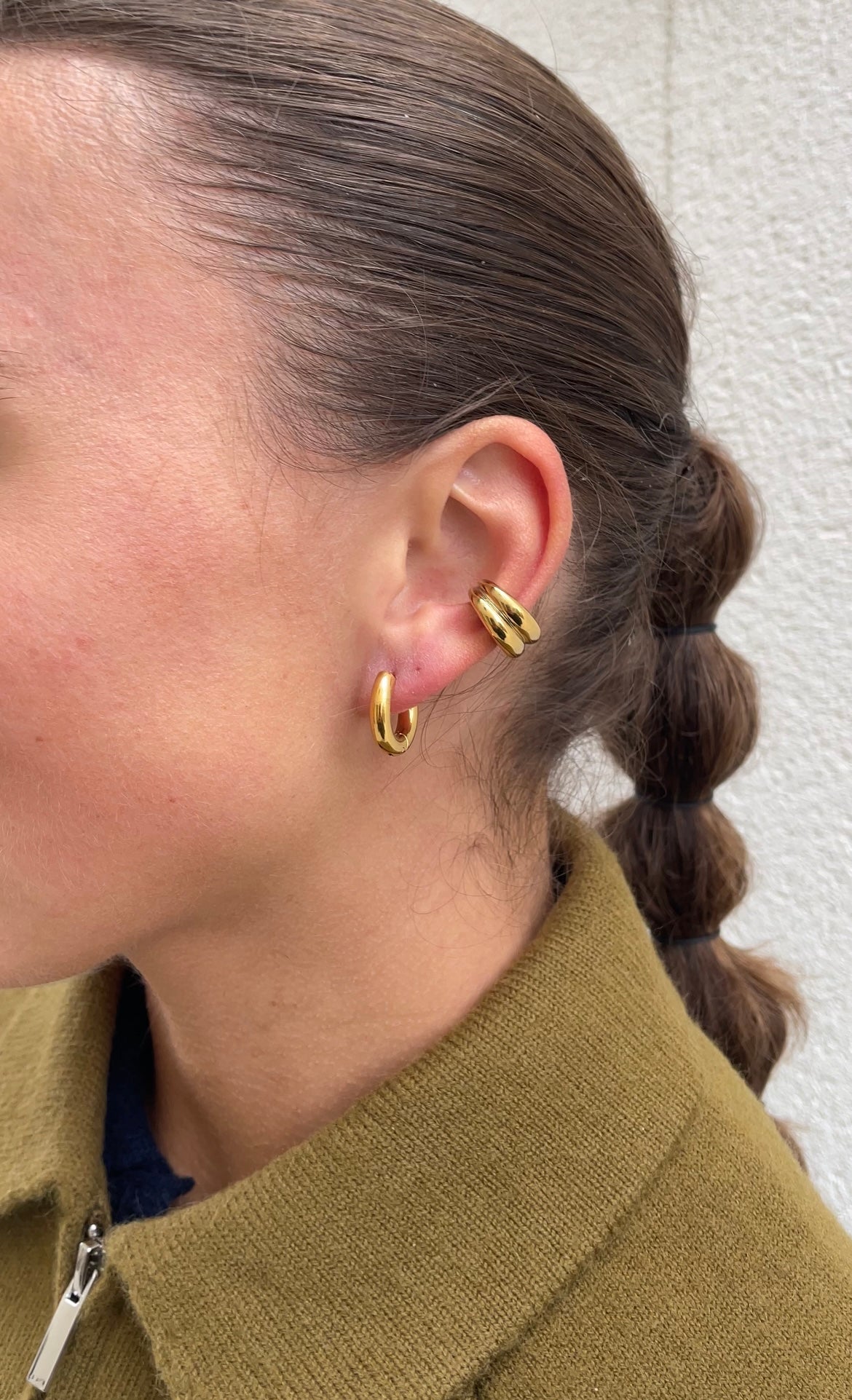 Double layer ear cuff