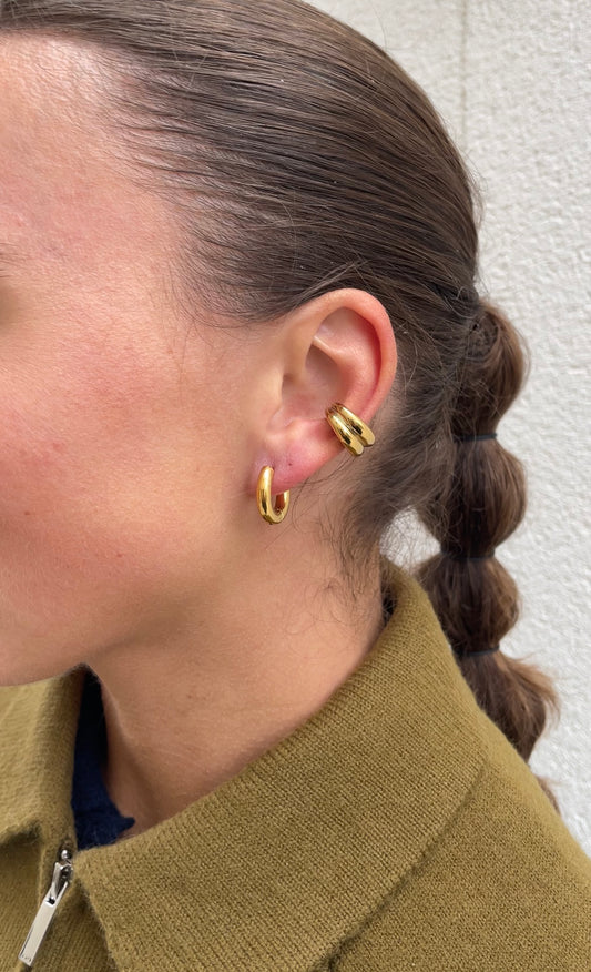 Double layer ear cuff