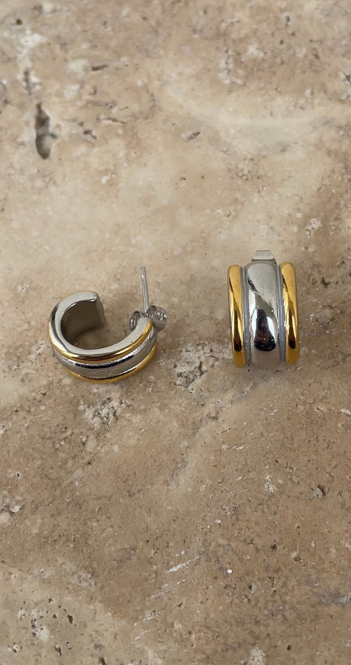 Bicolor earrings