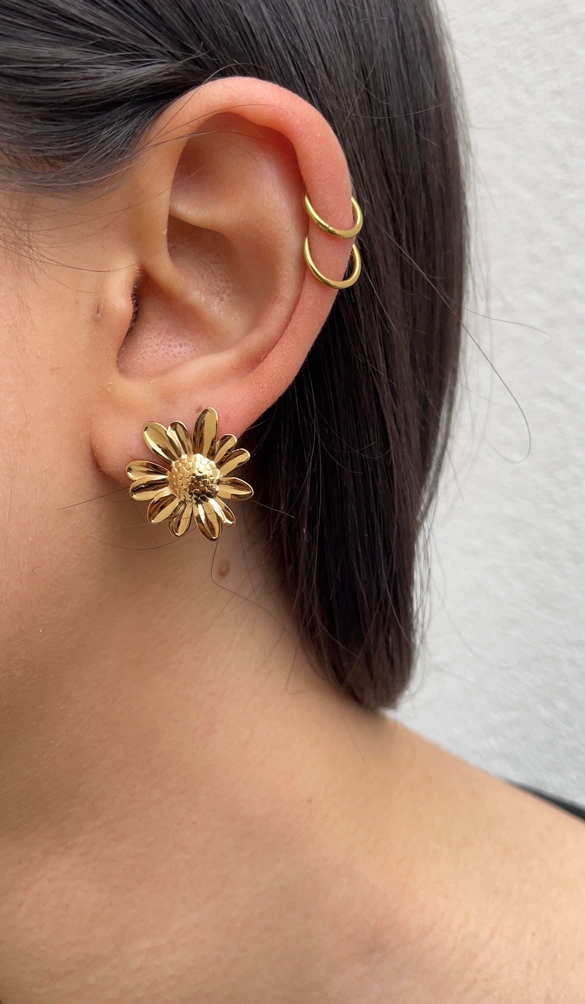 Sunflower earrings