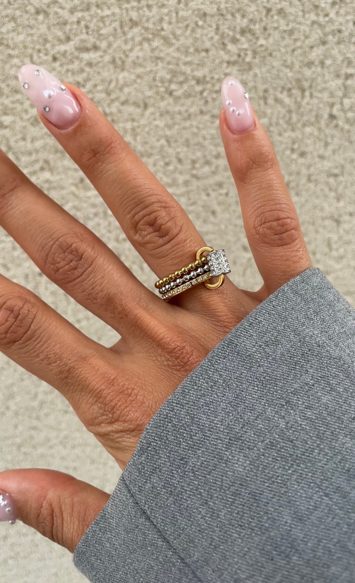 Trombone couture ring