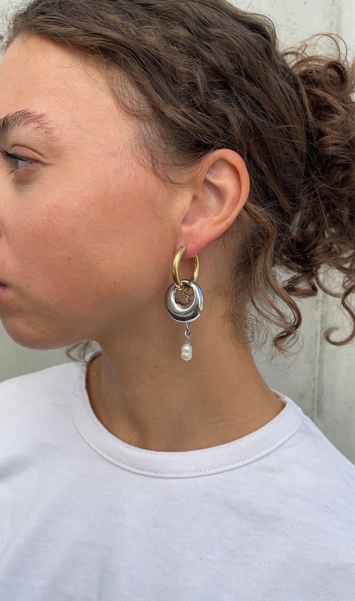 Asymmetric grunge earrings
