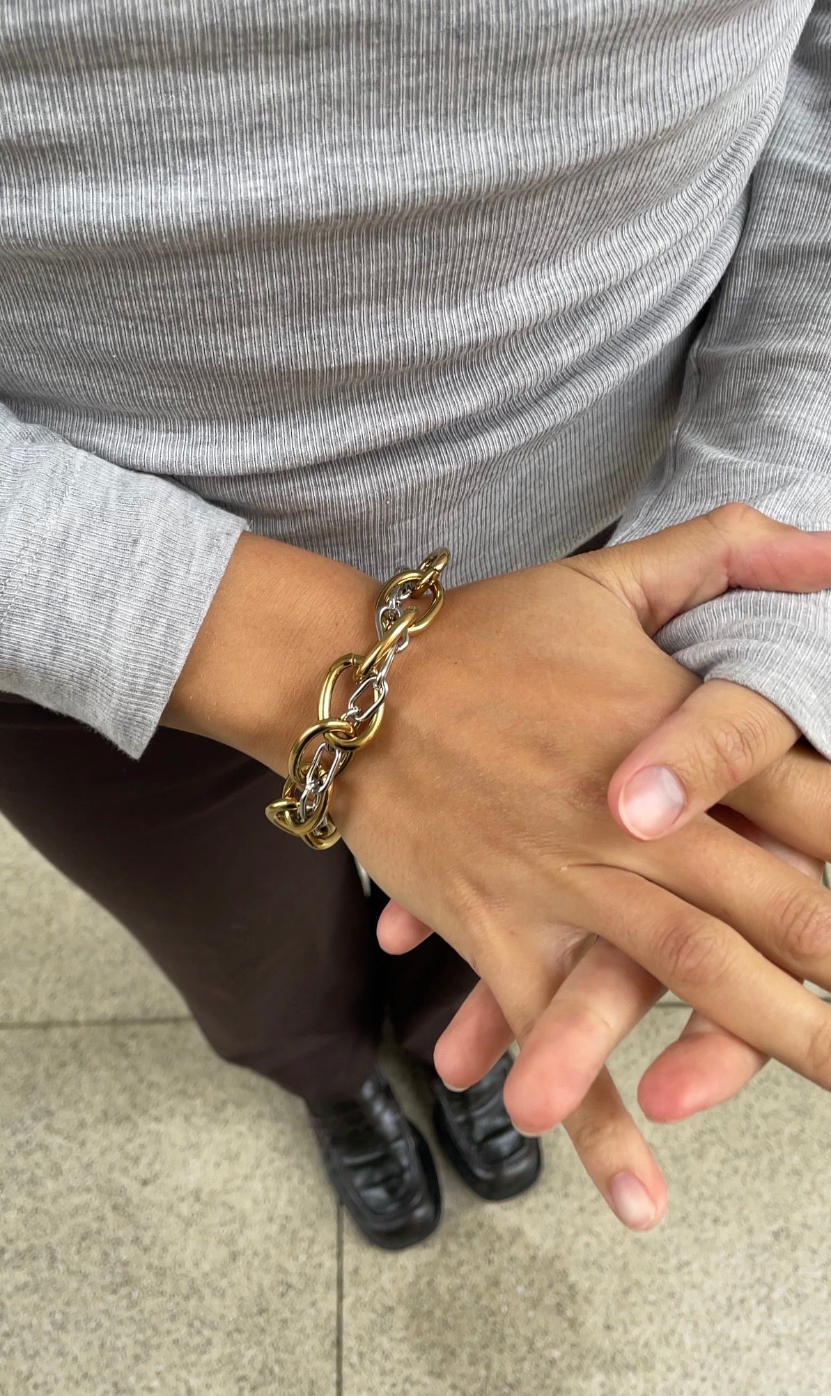 Huge couture bracelet