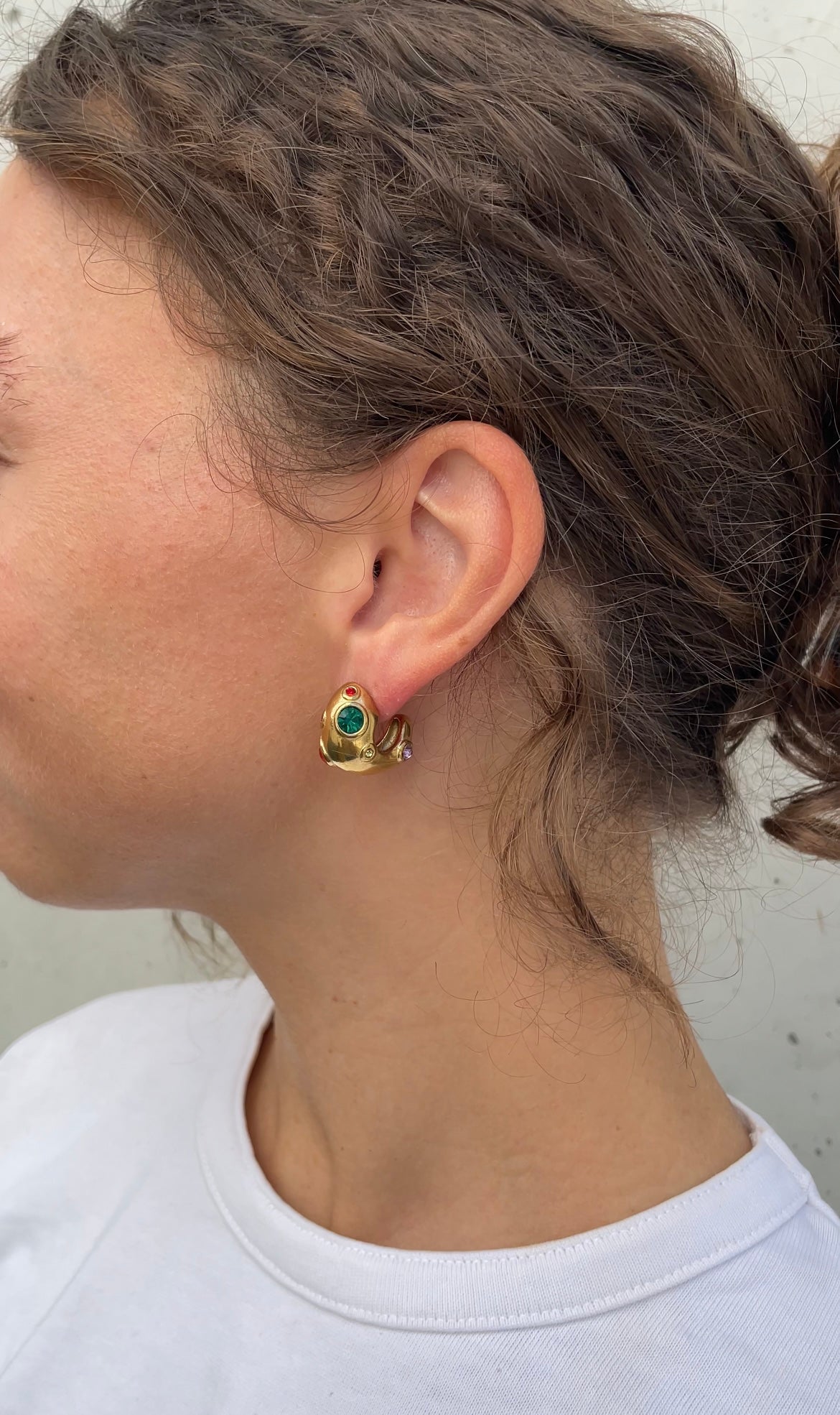 Colored earrings