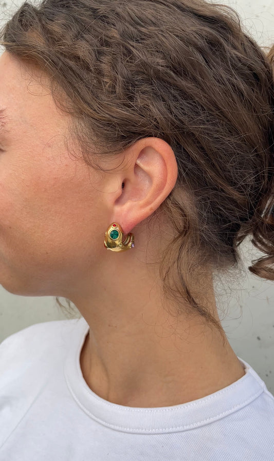 Colored earrings