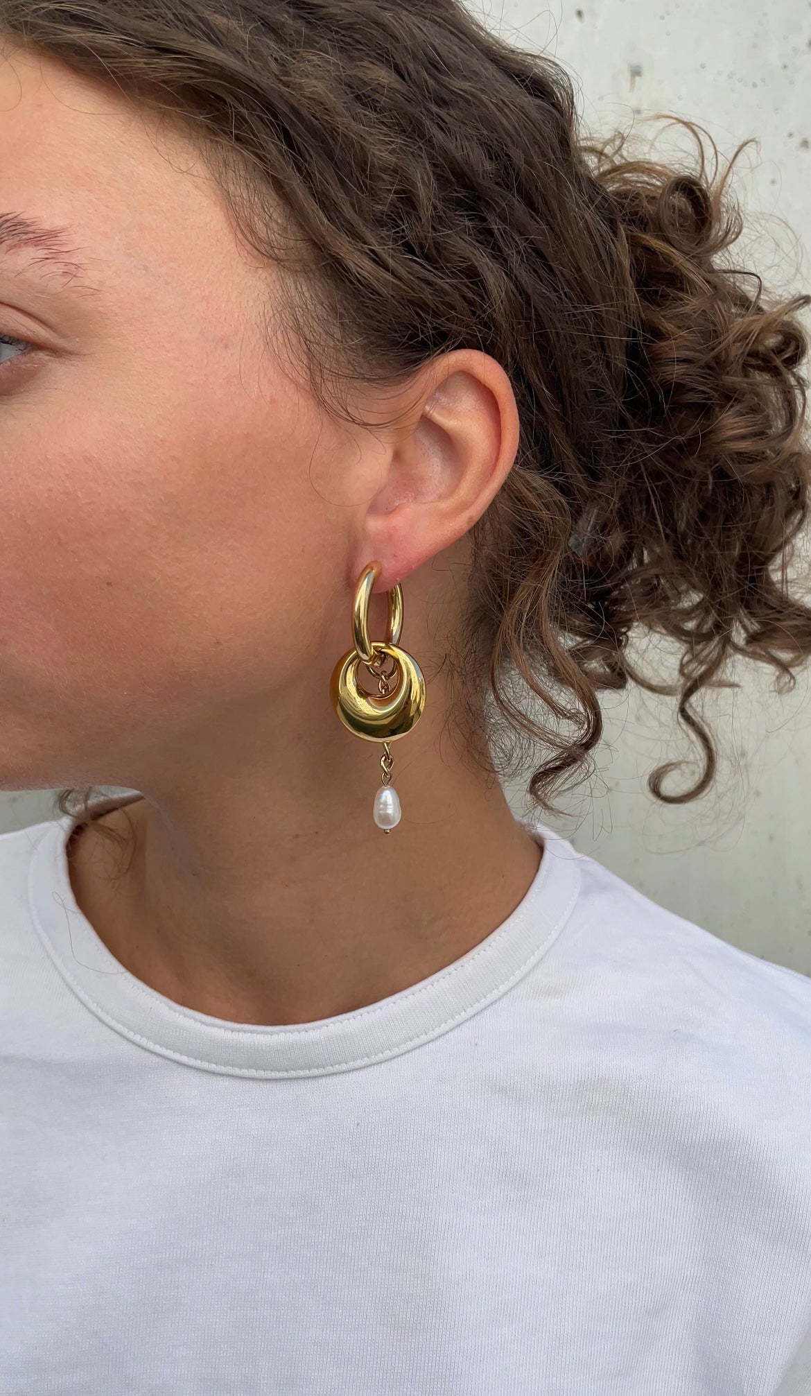 Asymmetric grunge earrings