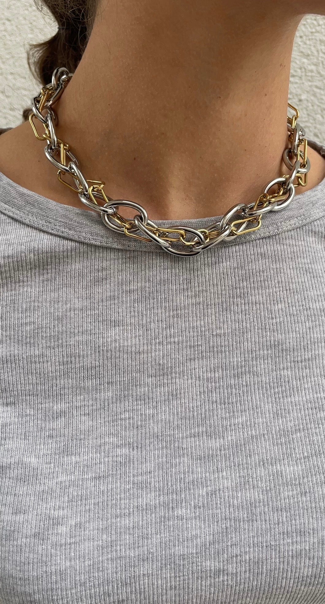 Huge couture necklace