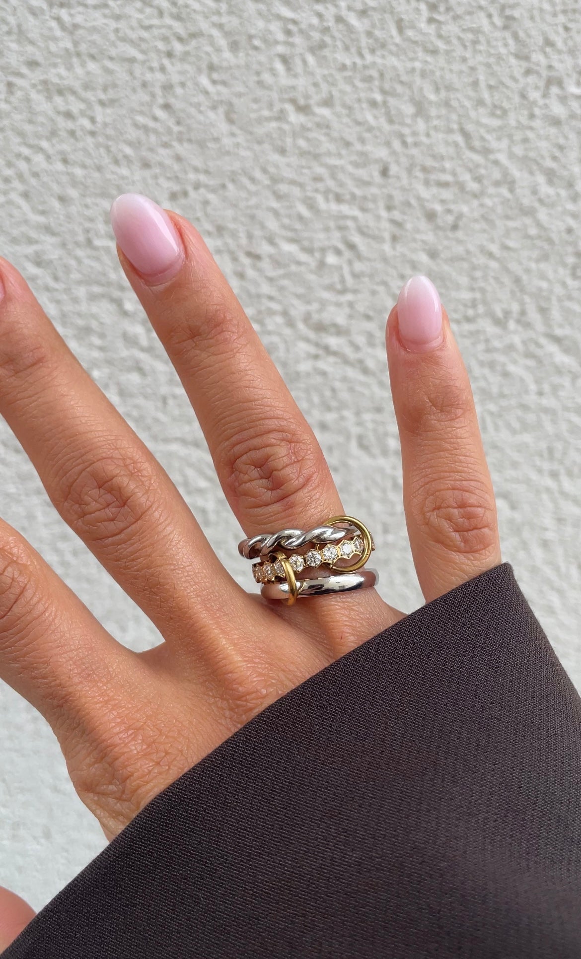 Twisted couture ring