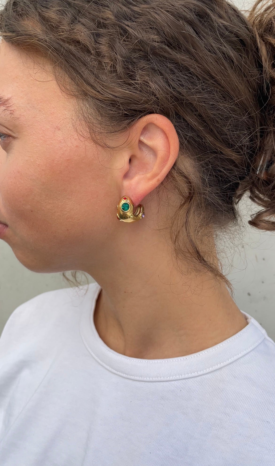 Colored earrings
