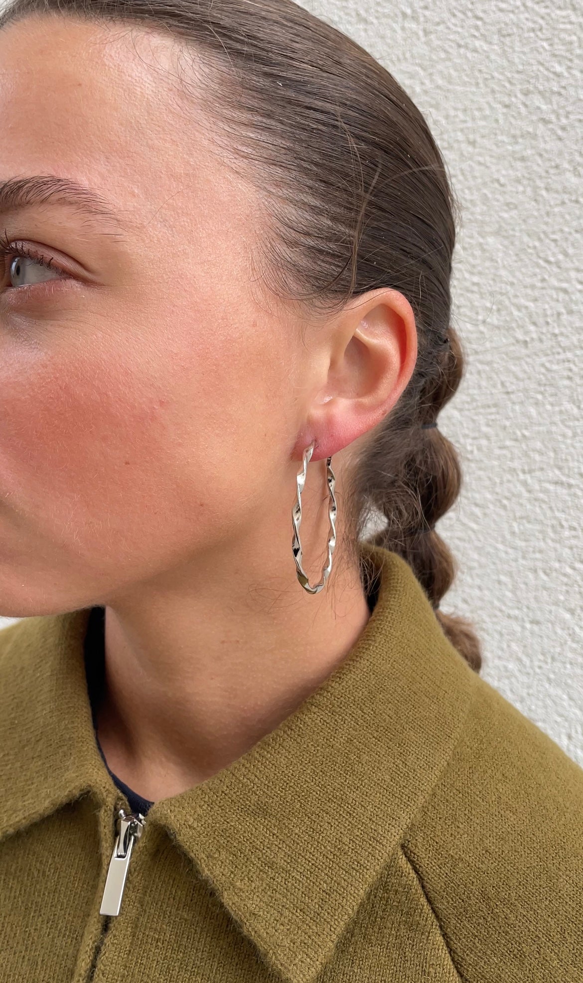 Thin braided hoops