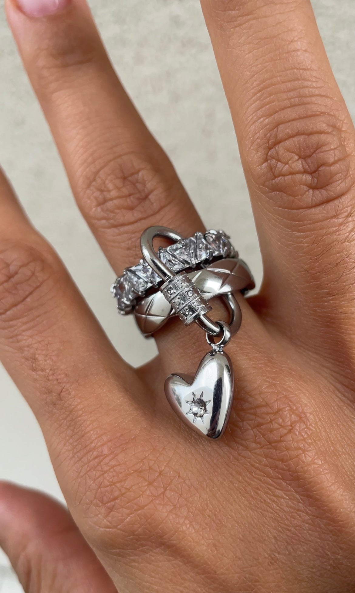 Heart couture ring