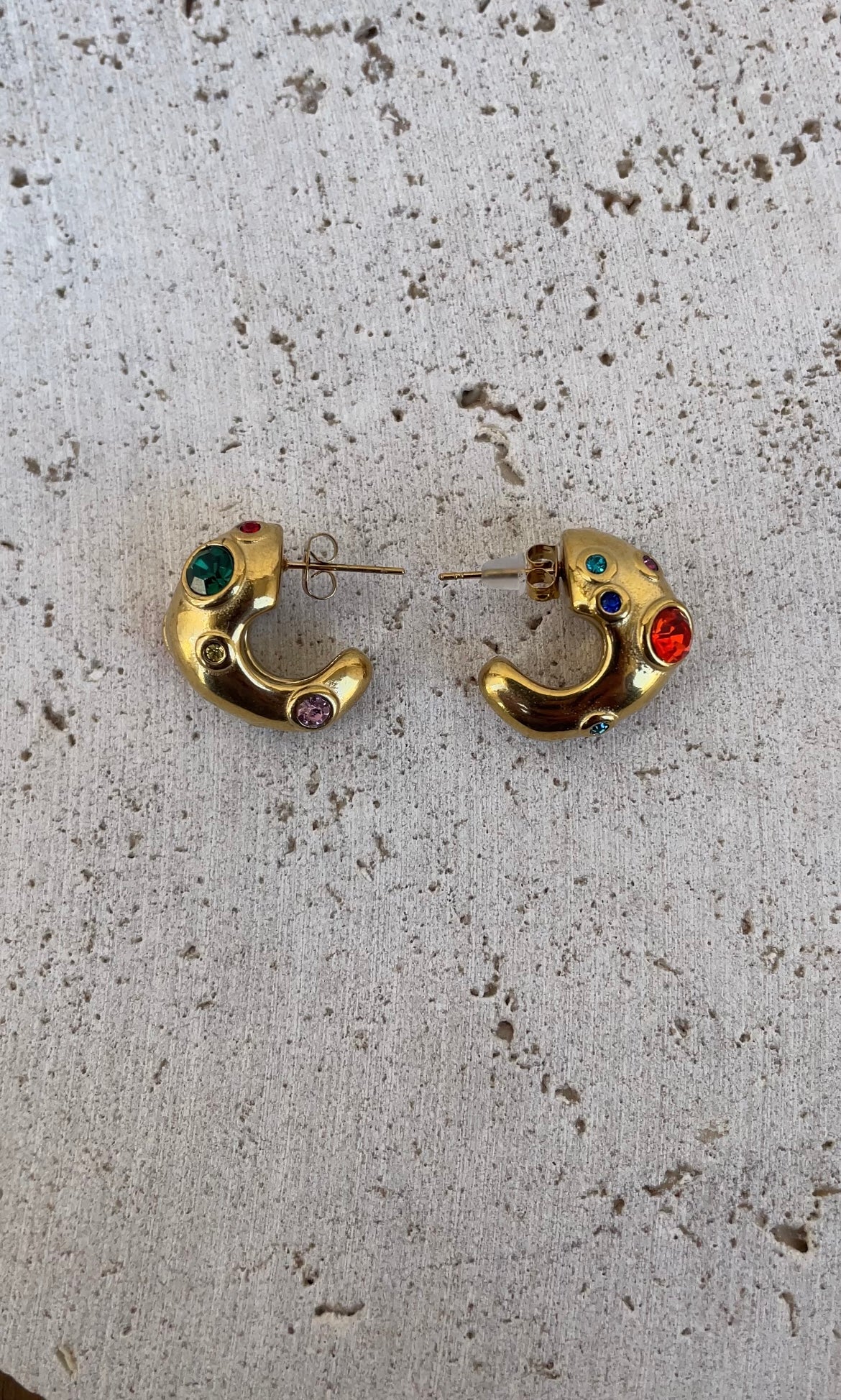 Colored earrings