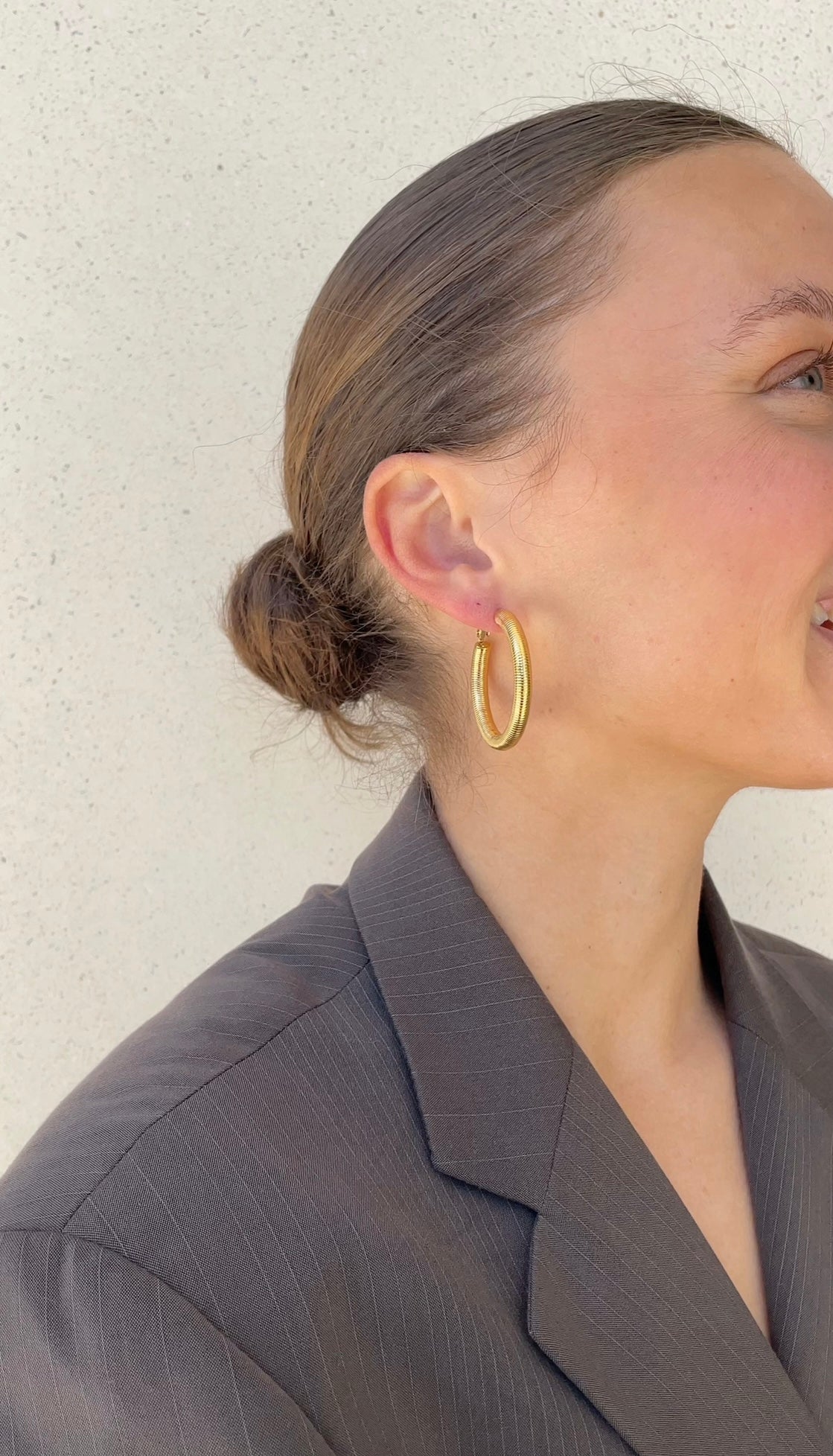 Striped Hailey hoops