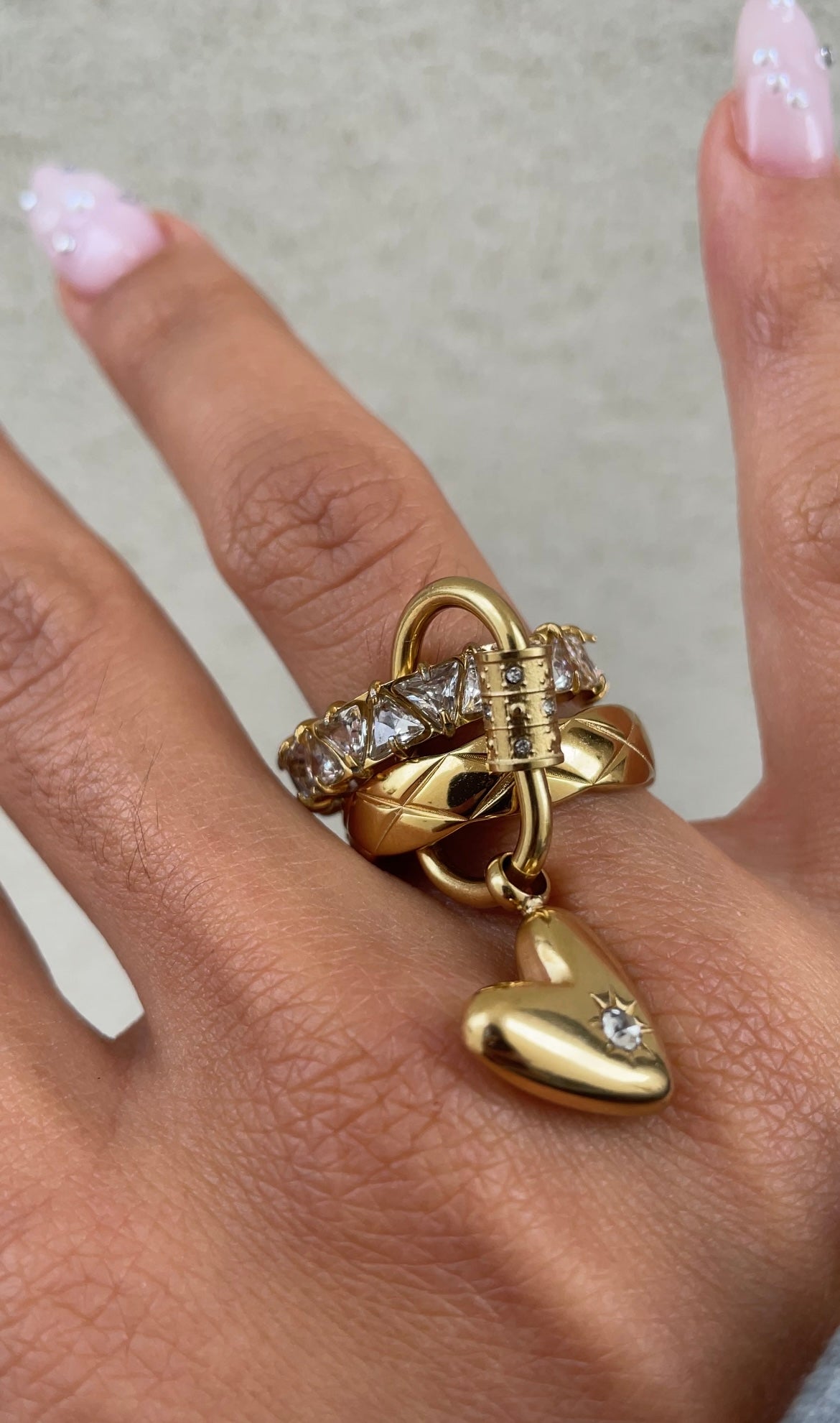 Heart couture ring