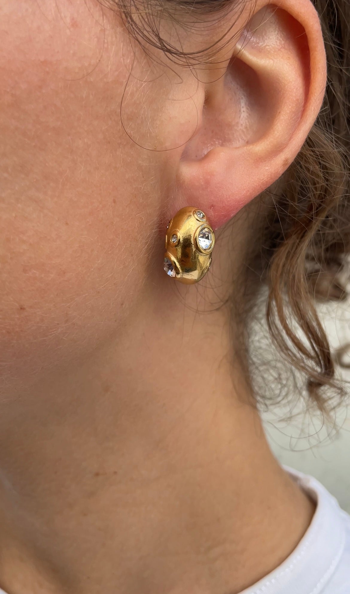 Colored earrings