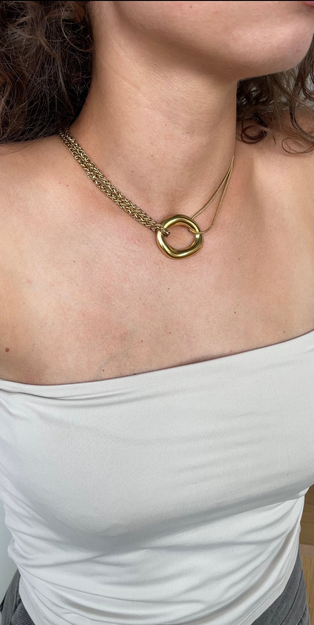 Circular Combined necklace