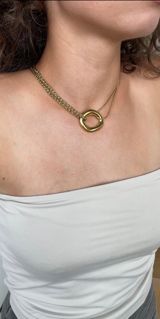 Circular Combined necklace