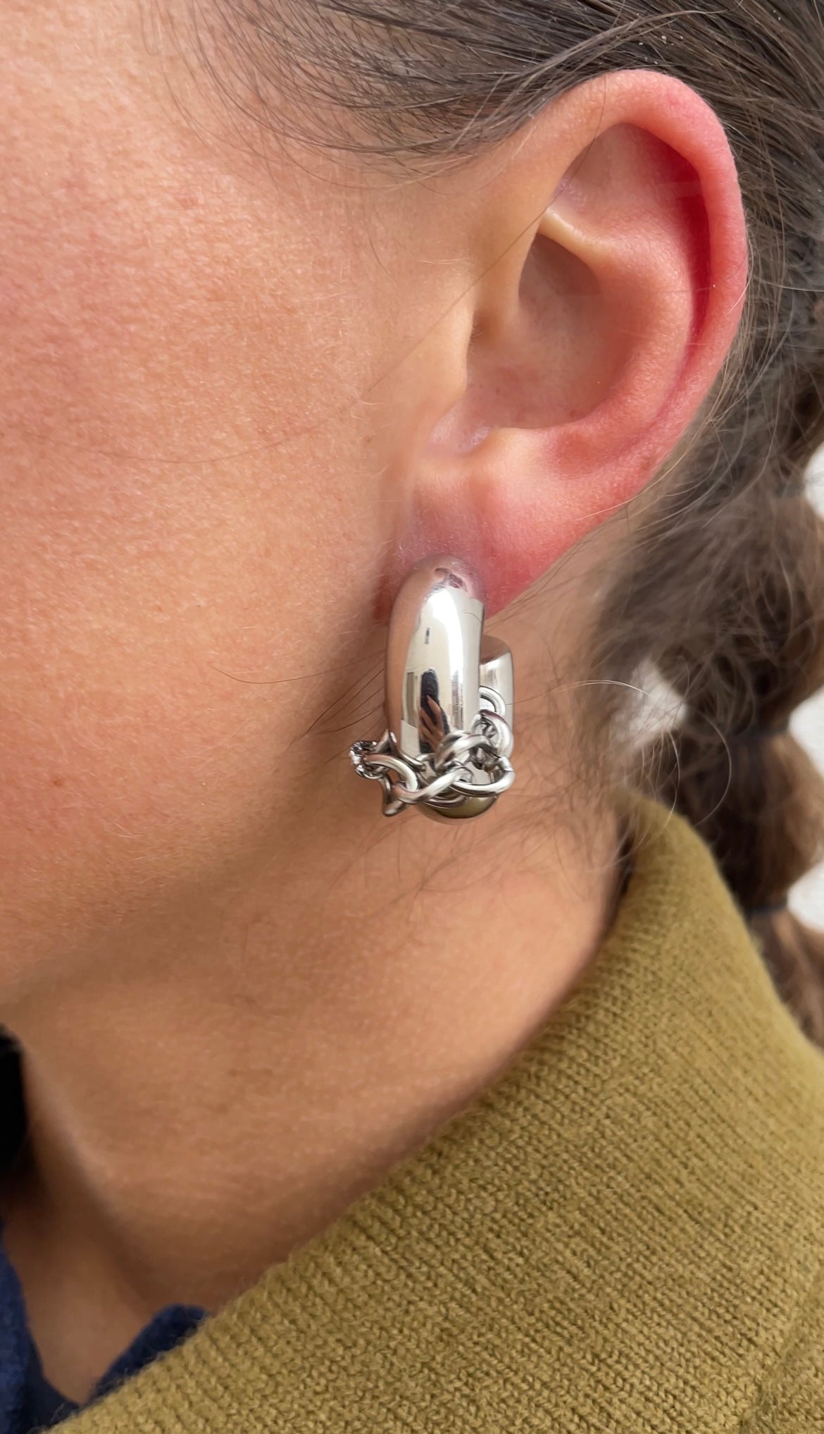 Huge couture hoops