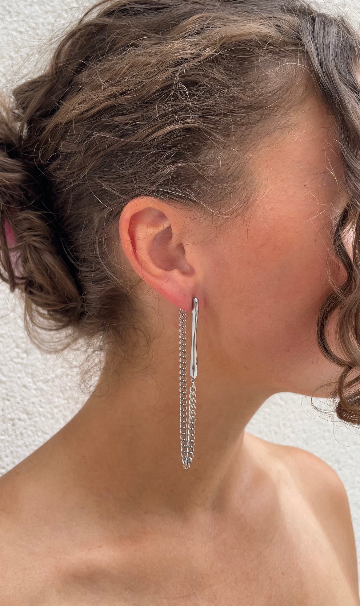 Long chain earrings
