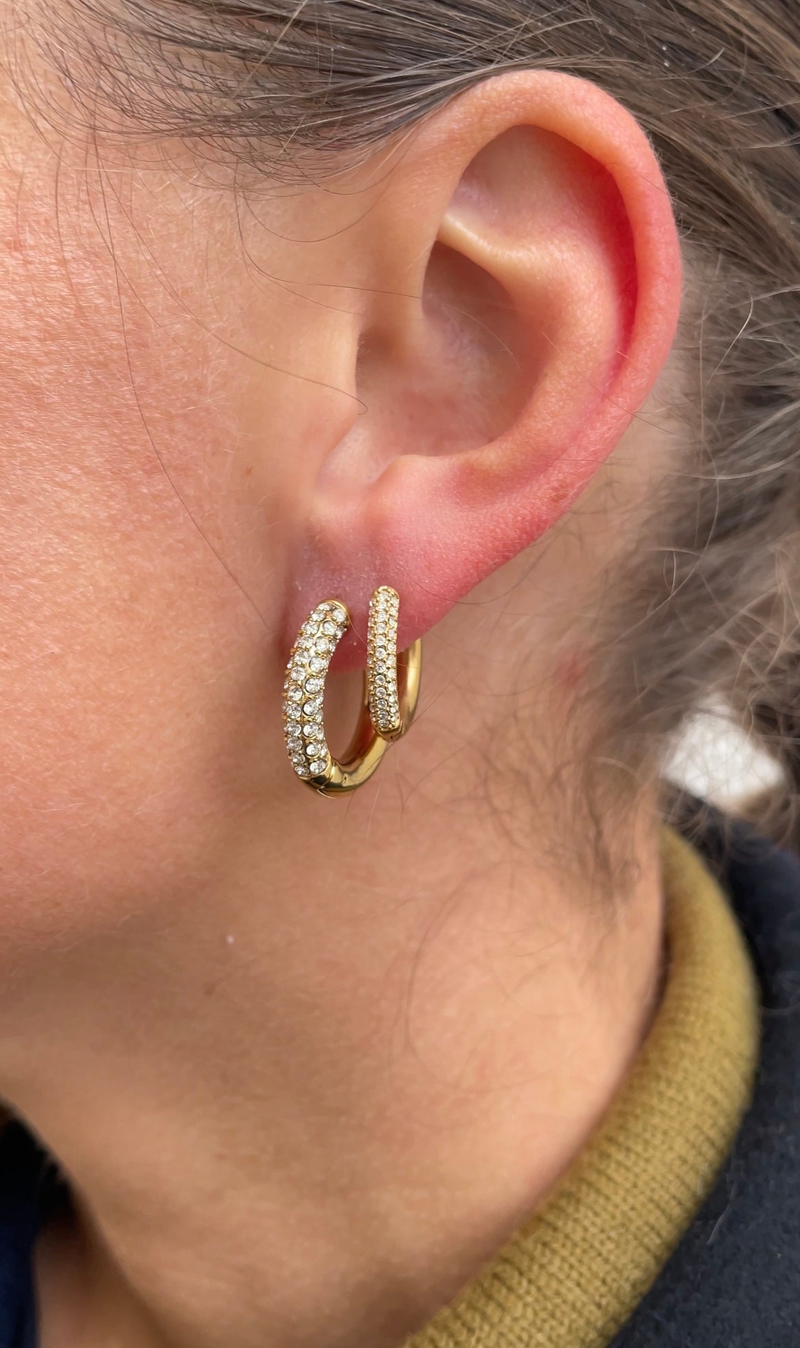 Timeless gems hoops
