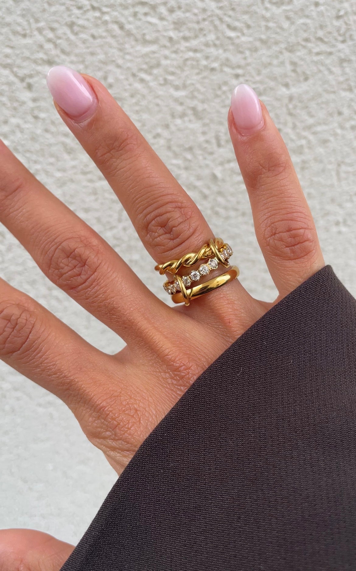 Twisted couture ring
