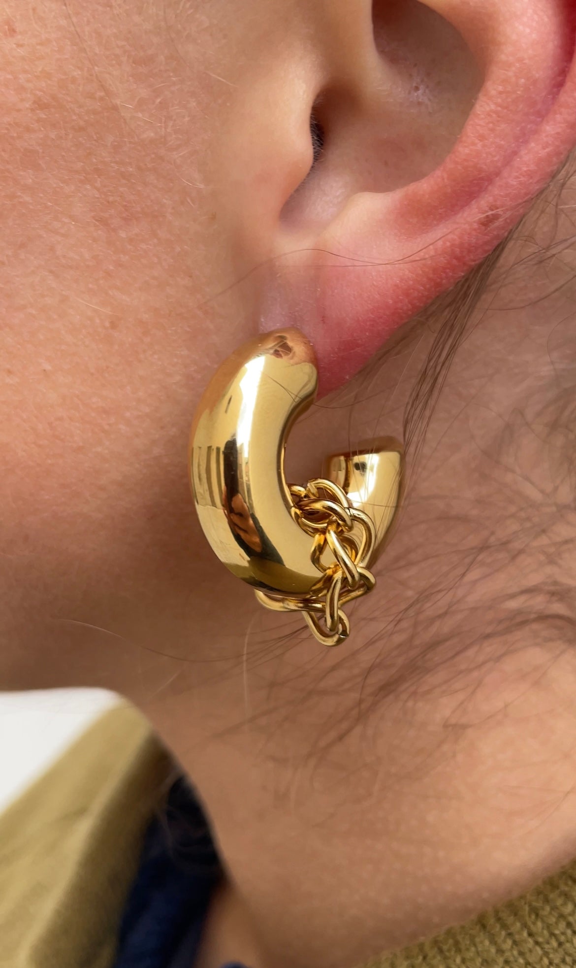 Huge couture hoops