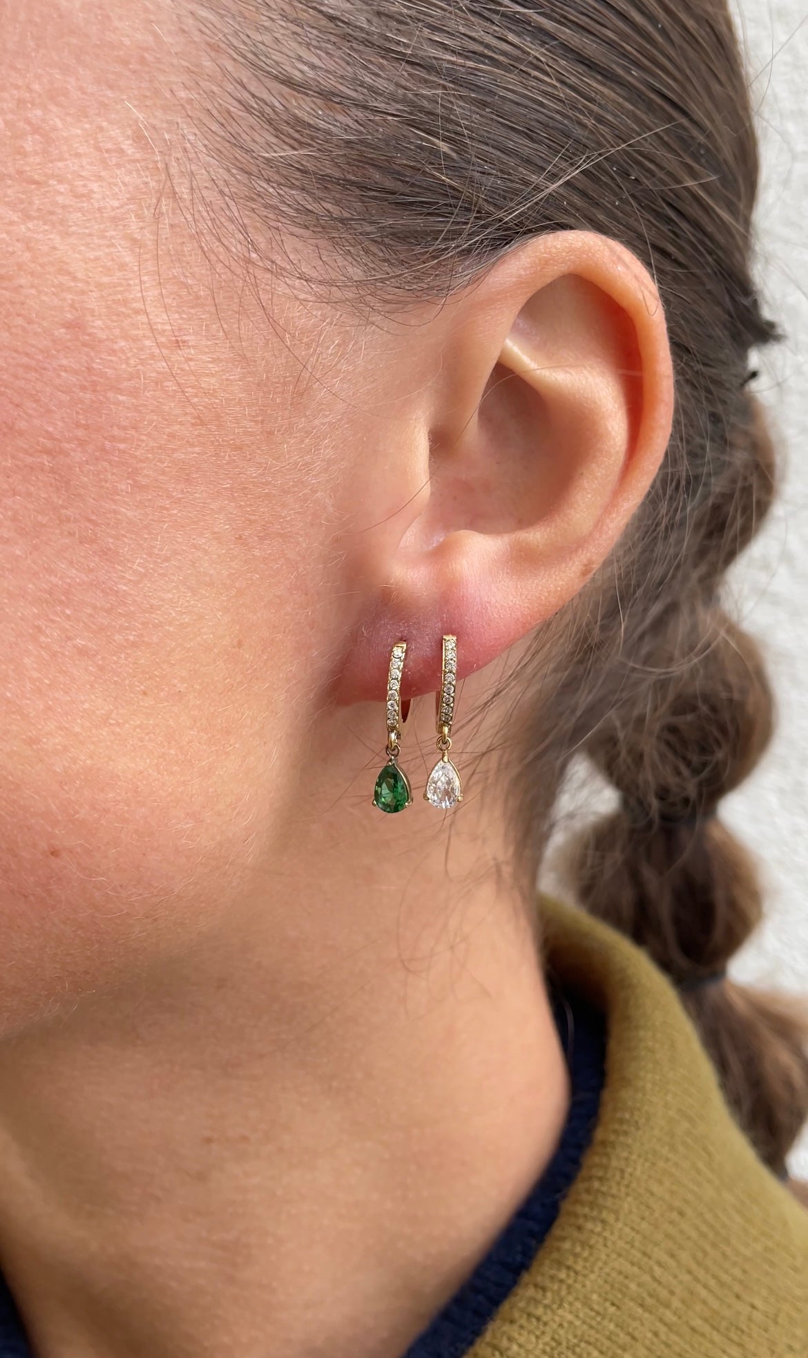Mono drop earrings