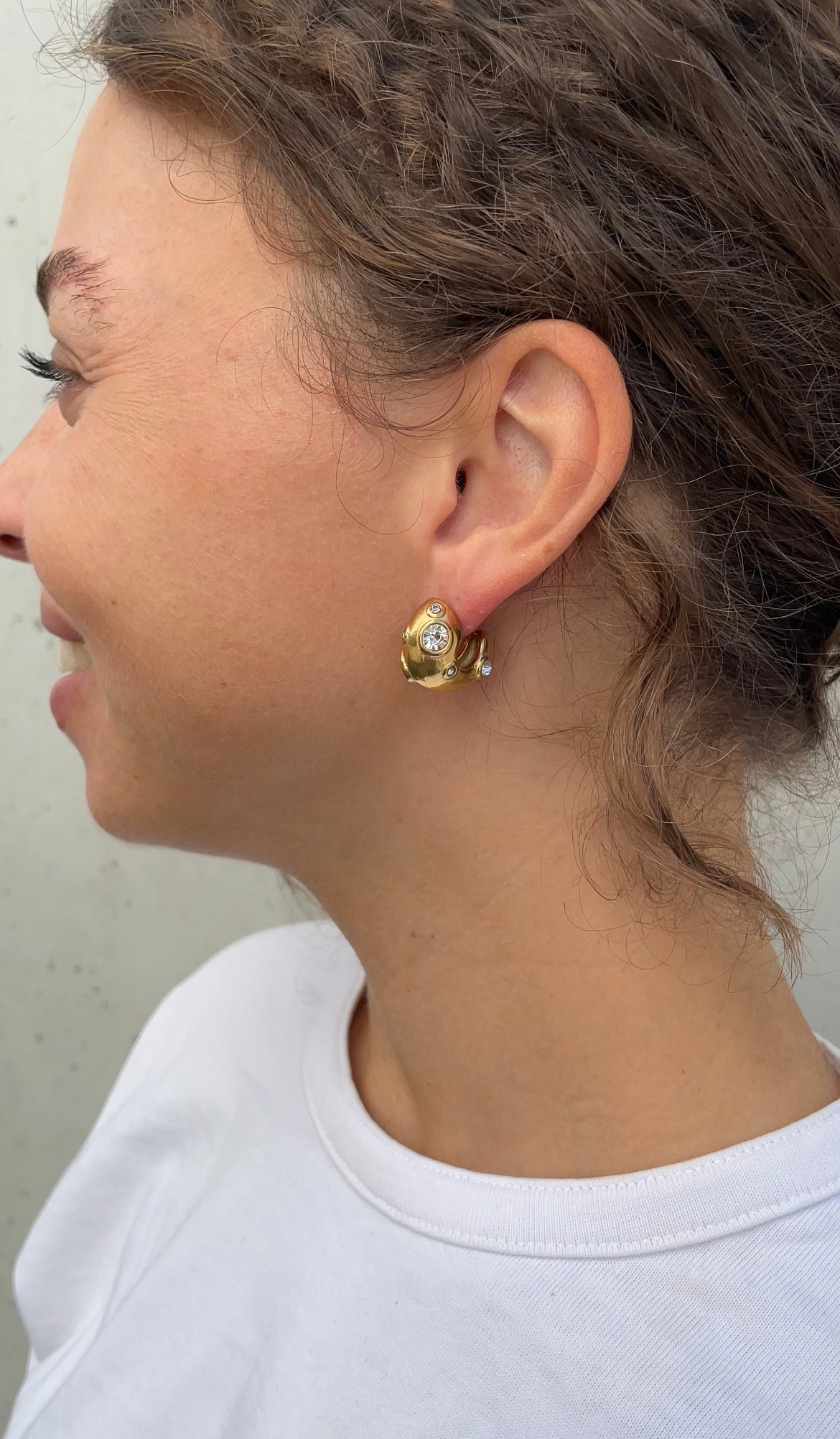 Colored earrings
