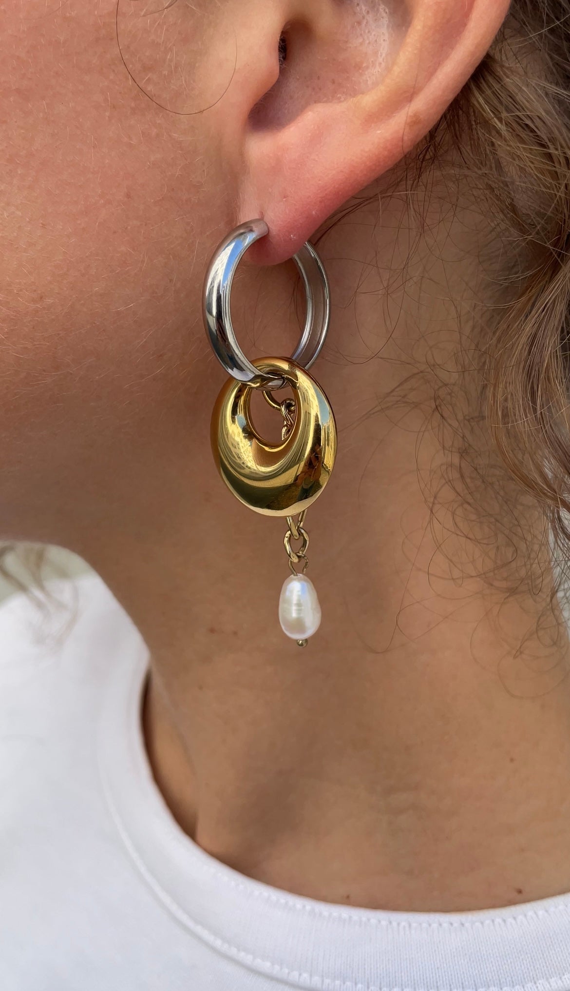Asymmetric grunge earrings