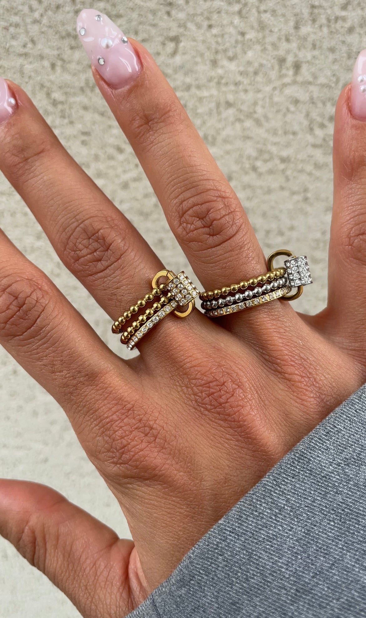 Trombone couture ring