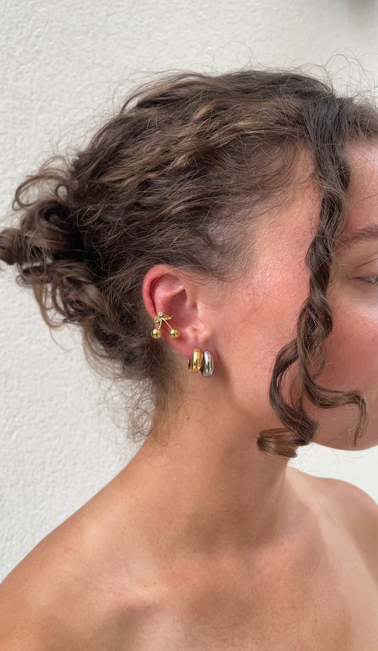 Cherry ear cuff