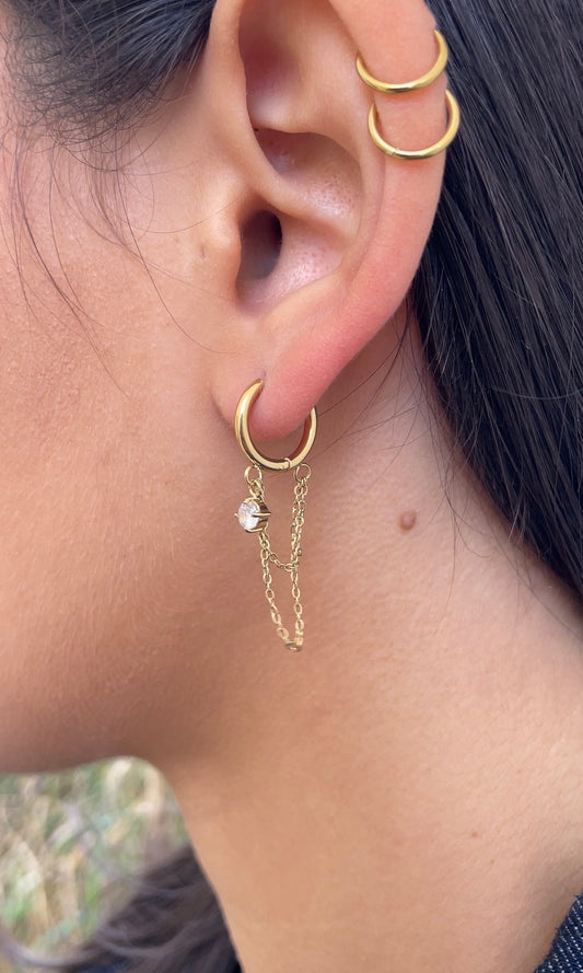 Gems grunge earrings