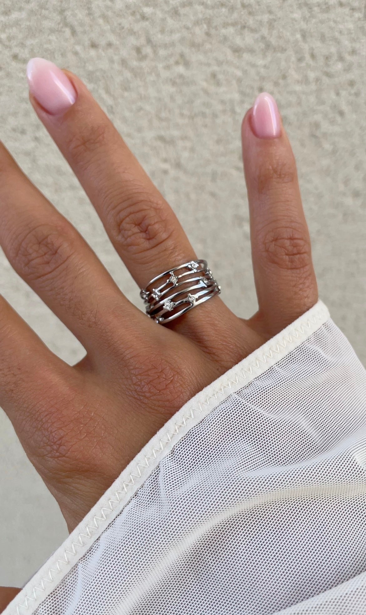 Constellation laced ring