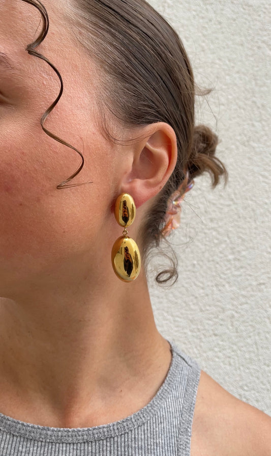 Double dome earrings