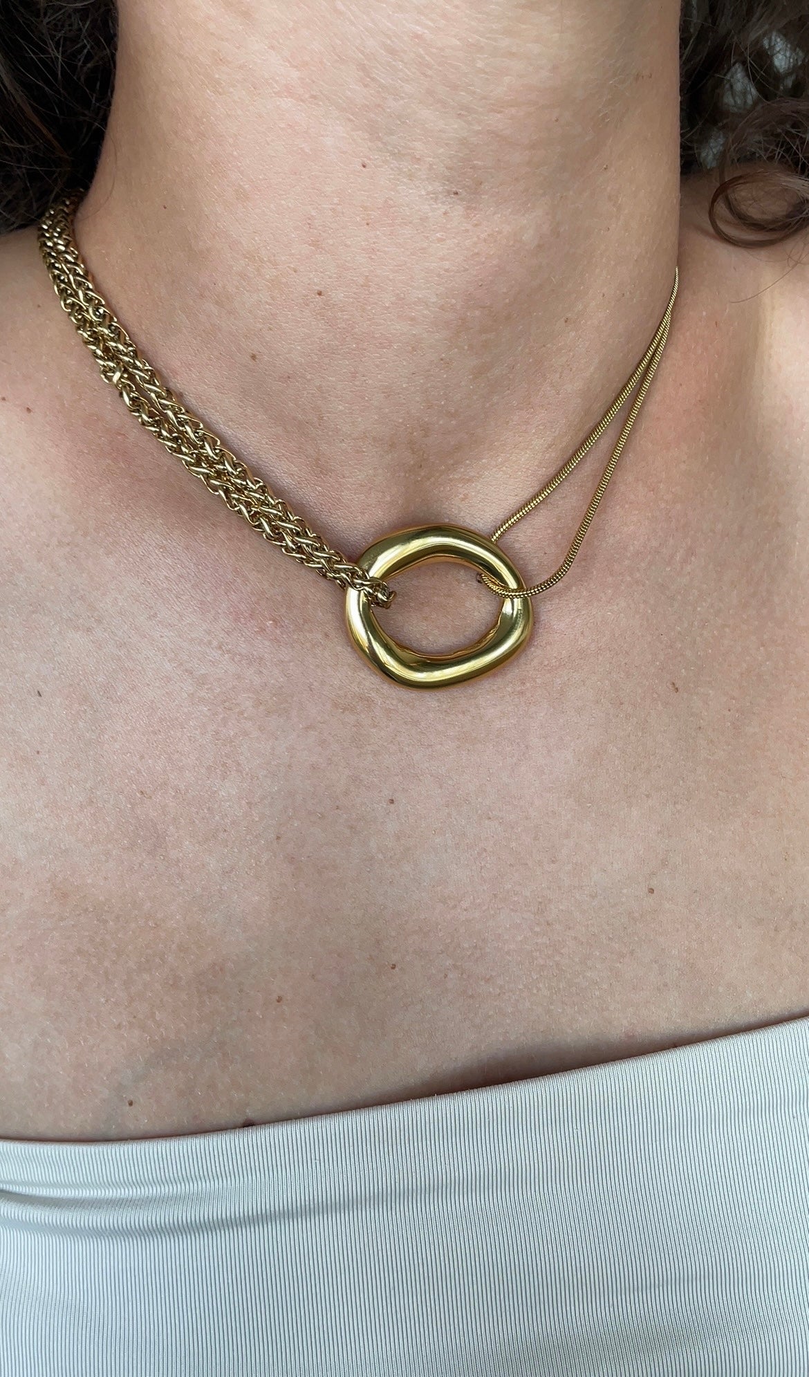 Circular Combined necklace