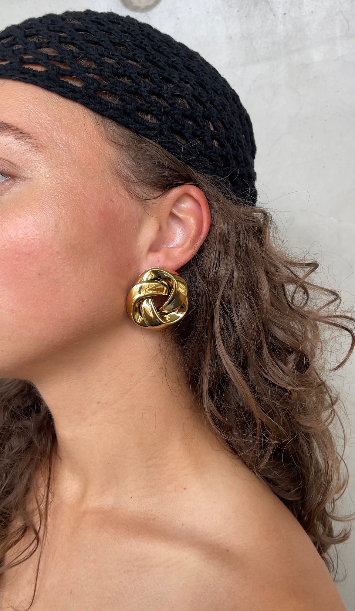 Vintage shield earrings