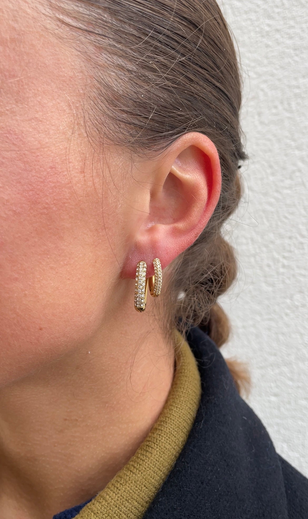 Timeless gems hoops