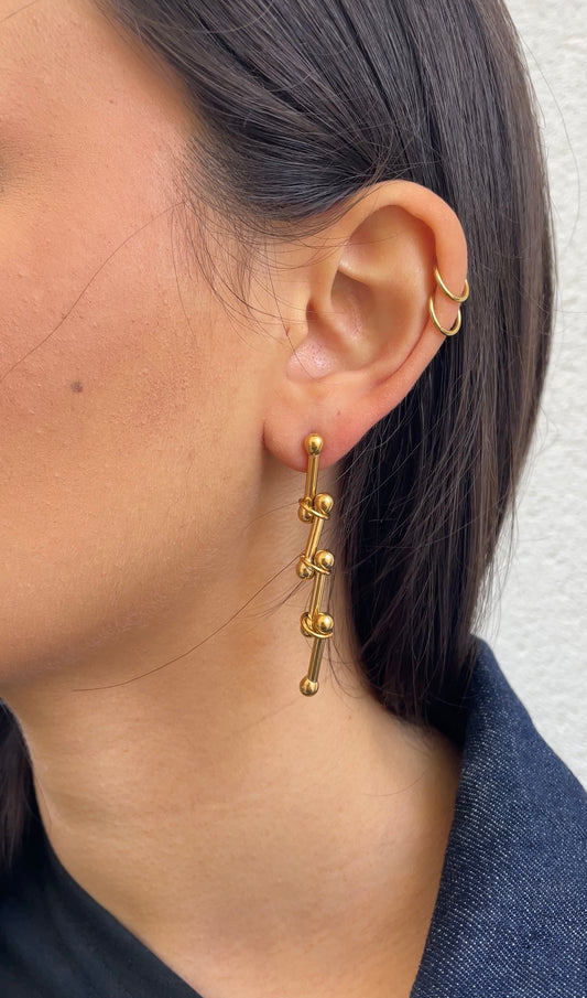 Long knot earrings