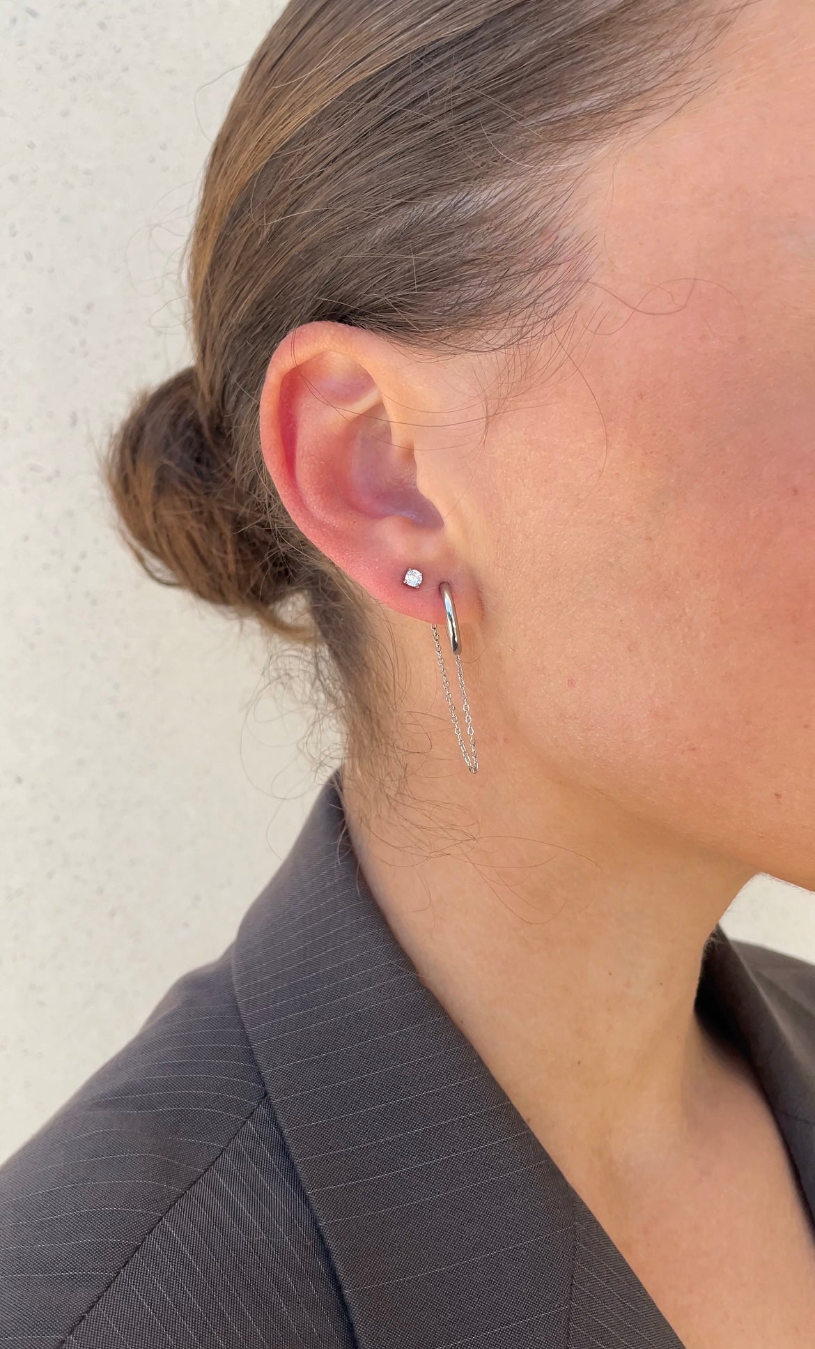 Mono chain earring
